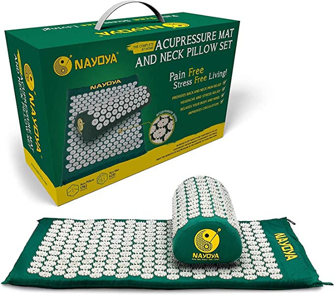 NAYOYA Neck and Back Pain Relief - Acupressure Mat